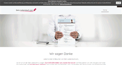 Desktop Screenshot of dein-lebenslauf.com