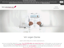 Tablet Screenshot of dein-lebenslauf.com
